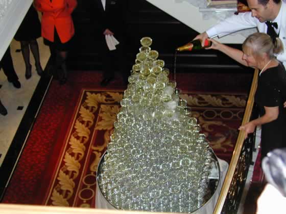Champagne fountain